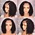 cheap Human Hair Lace Front Wigs-Human Hair Glueless Lace Front Lace Front Wig Bob style Brazilian Hair Curly Wig 130% Density with Baby Hair Natural Hairline African American Wig 100% Virgin Unprocessed Women&#039;s Short Human Hair