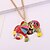 cheap Necklaces-Women&#039;s Pendant Necklace Elephant Ladies European Fashion Colorful Alloy Gold Necklace Jewelry For Daily