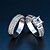 voordelige Ringen-Dames Bandring Kubieke Zirkonia 2pcs Zilver Elegant Vintage Bruiloft Ceremonie Sieraden Oneindigheid / Verloving