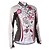 cheap Men&#039;s Clothing Sets-Nuckily Women&#039;s Long Sleeve Cycling Jersey with Tights - Light Grey Stripes Geometic Bike Jersey Clothing Suit Windproof Breathable Anatomic Design Reflective Strips Back Pocket Sports Polyester Lycra