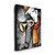 preiswerte Abstrakte Gemälde-Hang-Ölgemälde Handgemalte - Abstrakt Zeitgenössisch Einfach Modern Fügen Innenrahmen / Gestreckte Leinwand