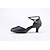 cheap Ballroom Shoes &amp; Modern Dance Shoes-Women&#039;s Modern Shoes Heel Sneaker Cuban Heel Patent Leather Sparkling Glitter Ruched Ruffles Burgundy / Black / Silver / EU42