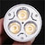 preiswerte LED-Spotleuchten-6 stücke 3 watt mr16 führte strahler mr16 high power led 260lm warm / kalt weiß dekorative dc12v