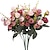 ieftine Flori Artificiale-flori de masă din poliester stil pastoral 2 buchet 30cm/12“, flori false pentru nuntă arc grădină perete acasă petrecere hotel birou aranjament decor