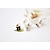 preiswerte Ohrringe-Damen Perlen Ohrstecker Gestlyte Ohrringe Vorne Hinten Gänseblümchen Süß Modisch Künstliche Perle Ohrringe Schmuck Weiß / Schwarz Für Party Alltag
