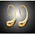 זול עגילים-בגדי ריקוד נשים טבעות חישוקים טיפה קוראני כסוף עגילים תכשיטים זהב / כסף עבור Party טקס 1