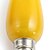 abordables Ampoules électriques-1 pc 0.5 W Ampoules Bougies LED 35 lm E12 C35 6 Perles LED LED Dip Décorative Jaune 100-240 V / RoHs