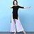 economico Abbigliamento danza del ventre-Danza del ventre Completi Per donna Addestramento Modal Con spacco Mezza manica Alto Top / Pantaloni