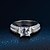 voordelige Ringen-Dames Bandring Kubieke Zirkonia 2pcs Zilver Elegant Vintage Bruiloft Ceremonie Sieraden Oneindigheid / Verloving