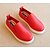 abordables Zapatillas de niña-Chico / Chica Zapatos PU microfibra sintético Primavera Confort Zapatos de taco bajo y Slip-On para Negro / Rojo / Rosa