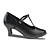 זול נעלי ריקודים ונעלי ריקוד מודרניות-בגדי ריקוד נשים עור נעליים מודרניות עקבים עקב עבה מותאם אישית שחור / מקצועי