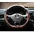 cheap Steering Wheel Covers-Steering Wheel Covers Genuine Leather 38cm Black / Coffee For Volkswagen Teramont 2017