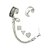 olcso Divat fülbevalók-Női Beszúrós fülbevalók Klipszes fülbevalók Fül Mandzsetta Szív hölgyek Alap Szikla Fülbevaló Ékszerek Ezüst Kompatibilitás Napi Randi