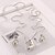 cheap Jewelry Sets-Women&#039;s Rhinestone Earrings Jewelry Lake Blue / White / Purple For Wedding Party Daily / Necklace