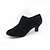 cheap Ballroom Shoes &amp; Modern Dance Shoes-Women&#039;s Ballroom Dance Shoes Modern Dance Shoes Swing Shoes Indoor Professional ChaCha Heel Splicing Lace-up Black / Silver Black / Red Black