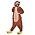levne Kigurumi pyžama-Dospělé Pyžama Kigurumi Mýval Medvěd Zvířecí Pyžamo Onesie polar fleece Umělé vlákno Černá / Modrá / Růžová Cosplay Pro Dámy a pánové Animal Sleepwear Karikatura Festival / Svátek Kostýmy