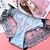 abordables Cuerpos sexys-Mujer Panties 1 Jacquard Licra Encaje Blanco Azul Piscina / Sexy / Slip