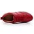 זול סניקרס לנשים-בגדי ריקוד נשים נעלי ספורט אביב / קיץ עקב טריז בוהן עגולה נוחות בָּחוּץ אחיד עור לבן / אדום / בז&#039;