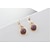 זול עגילים-בגדי ריקוד נשים עגילים צמודים מתוק אופנתי דמוי פנינה עגילים תכשיטים סגול עבור Party יומי