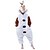 billige Kigurumi-pyjamas-Børne Kigurumi-pyjamas Anime Snemand Olaf Onesie-pyjamas Polarfleece Hvid Cosplay Til Drenge og piger Nattøj Med Dyr Tegneserie Festival / Højtider Kostumer / Trikot / Heldragtskostumer