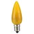 abordables Ampoules électriques-1 pc 0.5 W Ampoules Bougies LED 35 lm E12 C35 6 Perles LED LED Dip Décorative Jaune 100-240 V / RoHs