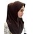 economico Vestiti etnici e vestiti tradizionali-Accessori per capelli / Abaya / Hijab / Khimar Di tendenza Rosso / Blu / Rosa Seta Accessori Cosplay costumi