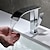 economico Classici-moderno rubinetto per lavabo a cascata cromato in rame, rubinetto monocomando monoforo per lavabo da bagno con interruttore caldo e freddo