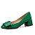 olcso Női magas sarkú cipők-Magassarkúak Hivatal és karrier Vaskosabb sarok Szögletes orrú Kényelmes PU Meztelen Fekete Zöld