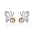 cheap Earrings-Women&#039;s Cubic Zirconia Stud Earrings - Imitation Pearl, Zircon Butterfly Sweet, Fashion Gold / Silver For Gift / Evening Party