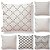 cheap Throw Pillows &amp; Covers-6 pcs Textile / Cotton / Linen Pillow Cover, Polka Dot / Geometric / Plaid / Check