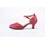preiswerte Schuhe für Standardtanz und Modern Dance-Damen Schuhe für modern Dance Absätze Sneaker Kubanischer Absatz Lackleder Glitter Gerafft Rüschen Burgund / Schwarz / Silber / EU42