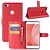 זול כיסויים / מכסים ל Xiaomi-מגן עבור Xiaomi Redmi Note 5A ארנק / מחזיק כרטיסים / נפתח-נסגר כיסוי מלא אחיד קשיח עור PU