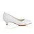 cheap Wedding Shoes-Women&#039;s Wedding Shoes Wedding Party &amp; Evening Kitten Heel Round Toe Basic Pump Elastic Fabric White Ivory