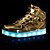 cheap Men&#039;s Sneakers-Men&#039;s Light Up Shoes Spring / Fall LED Casual Sneakers Tulle Slip Resistant Golden / White / Red / EU41