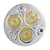 abordables Spots LED-5pcs 6 W Spot LED 450 lm MR16 3 Perles LED LED Haute Puissance Décorative Blanc Chaud Blanc Froid 12 V / 5 pièces / RoHs