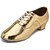 זול נעלי ריקודים ונעלי ריקוד מודרניות-נעלי ריקוד עור פטנט נעליים לטיניות עקבים עקב קובני מותאם אישית זהב
