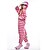 Χαμηλού Κόστους Πιτζάμες Kigurumi-Ενηλίκων Πιτζάμα Kigurumi Γάτα Chesire Cat Άνιμαλ Πιτζάμα Onesie Πολική Προβιά Συνθετική Ίνα Ροζ Cosplay Για Άνδρες και Γυναίκες ζώο Πυτζάμες Κινούμενα σχέδια Γιορτές / Διακοπές Κοστούμια