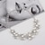 cheap Jewelry Sets-Jewelry Set For Women&#039;s Party Evening Party Imitation Pearl Alloy Floating Flower