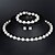 billiga Jewelry Set-Dam Smycken Set Elegant Europeisk Mode Oäkta pärla örhängen Smycken Vit Till Bröllop Party / Örhängen