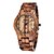 preiswerte Klassische Uhren-Herrn Armbanduhr Einzigartige kreative Uhr Uhr Holz Quartz Luxus Wasserdicht Analog Braun / Zwei jahr / Japanisch / Kalender / Japanisch / Zwei jahr