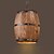 baratos Luzes pendentes-24 cm Madeira / Bambu Vintage 110-120V / 220-240V