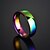 cheap Rings-Band Ring For Men&#039;s Daily Formal Titanium Steel Steel Stainless Rainbow Mood