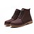 baratos Sapatos Oxford para Homem-Homens Sapatos Confortáveis Borracha Primavera / Outono Tênis Preto / Amarelo / Marron / Cadarço / Ao ar livre