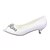 cheap Wedding Shoes-Women&#039;s Wedding Shoes Kitten Heel Peep Toe Basic Pump Wedding Party &amp; Evening Crystal Stretch Satin Summer White