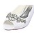 cheap Wedding Shoes-Women&#039;s Wedding Shoes Kitten Heel Peep Toe Basic Pump Wedding Party &amp; Evening Crystal Stretch Satin Summer White