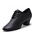 זול נעלי ריקודים ונעלי ריקוד מודרניות-נעליים מודרניות עקבים סוליה חצויה עקב נמוך מיקרופייבר PU סינתטי שחור / אדום