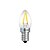 olcso LED-es izzószálas izzók-brelong 1 db e14 2w dimmable led izzólámpa ac110v / ac 220v meleg fehér