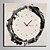 זול שעוני קיר מוטבעים בציורי קנבס-סגנון מודרני / כפרי מהגוני ריבוע מופשט בבית סוללה תַפאוּרָה שעון קיר אנלוגי No