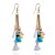 cheap Earrings-Women&#039;s Tassel Oversized Drop Earrings Earrings Tassel Bohemian Boho Oversized Jewelry Rainbow / Blue / Pink For Party Festival