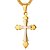 preiswerte Herrenhalsketten-Herrn Pendant Halskette Kreuz Klassisch Edelstahl Gold Modische Halsketten Schmuck 1 Für Geschenk Alltag